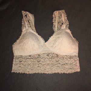 White lace bralette